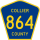 County Road 864 marker