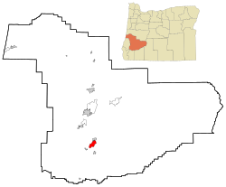 Location of Tri-City, Oregon