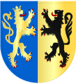 Arms of the Dukes of Gelderland showing the arms of Gelre and Jülich.