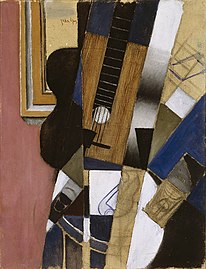 Juan Gris, Guitar and Pipe, 1913