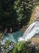 Plunge pool below Tawhai Falls