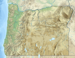 Location of Flagstaff Lake in Oregon