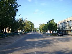 The main street of Bezhanitsy