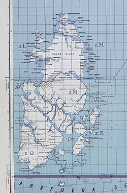 Map of the Aru Islands