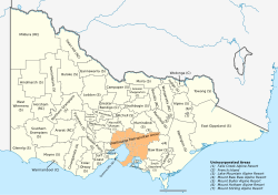 Map of local government areas in Victoria
