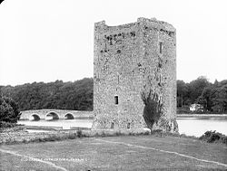 Belvelly Castle (14th or 15th century) and Belvelly Bridge (built 1803)