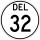 Delaware Route 32 marker