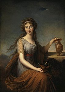 Elisabeth Vigée-Lebrun, Portrait of Anna Pitt as Hebe, 1792