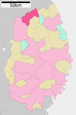 Location of Ninohe in Iwate Prefecture