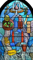 Stained-glass window by Paul Quail