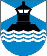 Old coat of arms of Sund Municipality (1966-1988)
