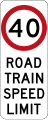 Australia – Road Train speed limit