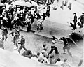 Image 26Striking teamsters armed with pipes battle police in the streets during the Minneapolis Teamsters Strike of 1934.