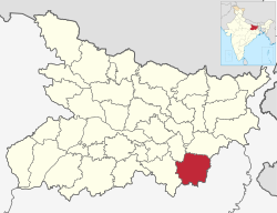 Location of Banka district in Bihar