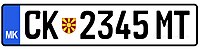Proposal for the new plates for the Republic of Macedonia (formerly MK, since February 2019 NMK).