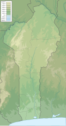 Location of Lake Toho in Benin.