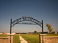 Gate to Fort McIntosh Cemetery in Laredo, Texas