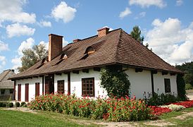 Cottage from Sędzisz Małopolski in skansen at Folk Culture Museum