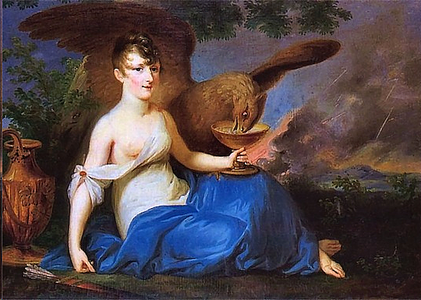 Princess Teofila Radziwiłł, wife of Dominik Hieronim Radziwiłł, by Józef Peszka, 1802–06