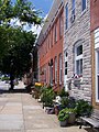 Image 17Simple row houses like these in Locust Point make up much of Baltimore's housing stock. (from Culture of Baltimore)