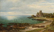 Dunollie Castle - painting by Sir George Reid