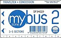 MyBus 2 TravelTen concession ticket