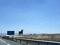 Osborne bull along the A-1 motorway outside Madrid
