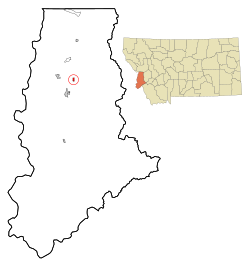 Location of Corvallis, Montana
