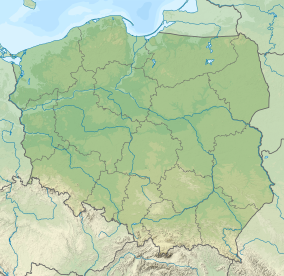 Map showing the location of Kampinos National Park