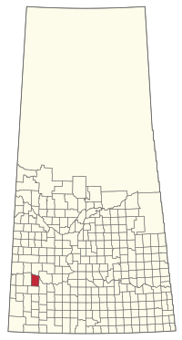 Location of the RM of Miry Creek No. 229 in Saskatchewan