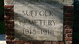 Suffolk Commonwealth War Graves Commission cemetery