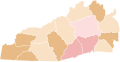 Republican primary for North Carolina's 11th district (by county)