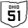 State Route 51 marker