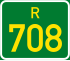 Regional route R708 shield