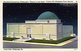 Buhl Planetarium postcard c. 1930s