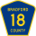 County Road 18 marker
