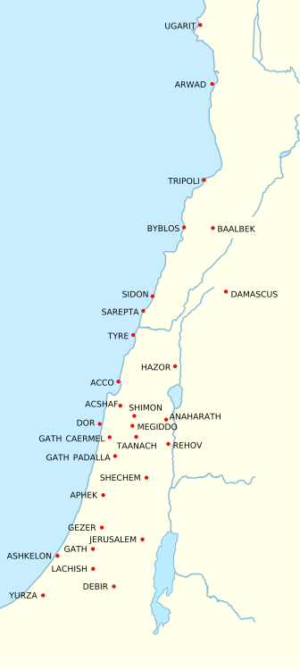 Canaanite cities of the Bronze Age