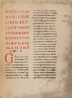 Codex Aesinas of Tacitus's Germania