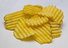 Ruffled potato chips