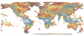 Image 8Global map of wind speed at 100 meters on land and around coasts. (from Wind power)