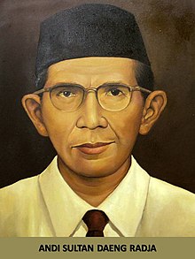 A painting of Andi Sultan Daeng Raja