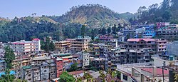 View of Bhowali from Nainital road.
