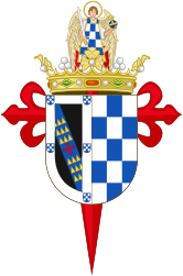 Coat of Arms as Marchioness of Casa Fuerte (2013–present)