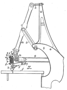 Patent diagram of a glazing jack