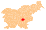 The location of the Municipality of Trebnje