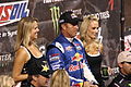 Johnson after winning a Traxxas TORC Series race in 2010
