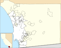McGinty Mountain is located in San Diego County, California