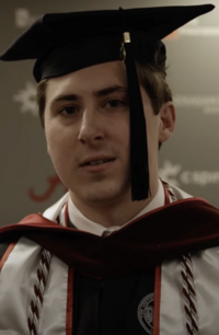 Reichard during his graduation ceremony at the University of Alabama in 2023