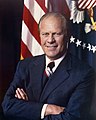 Image 16Gerald Ford, a politician from Grand Rapids who was elected to the House of Representatives thirteen times and also served as House Minority Leader and then Vice President, became the 38th President of the United States after the resignation of Richard Nixon. (from History of Michigan)