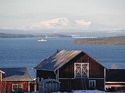 View of Storsjön and Åreskutan from Orrviken